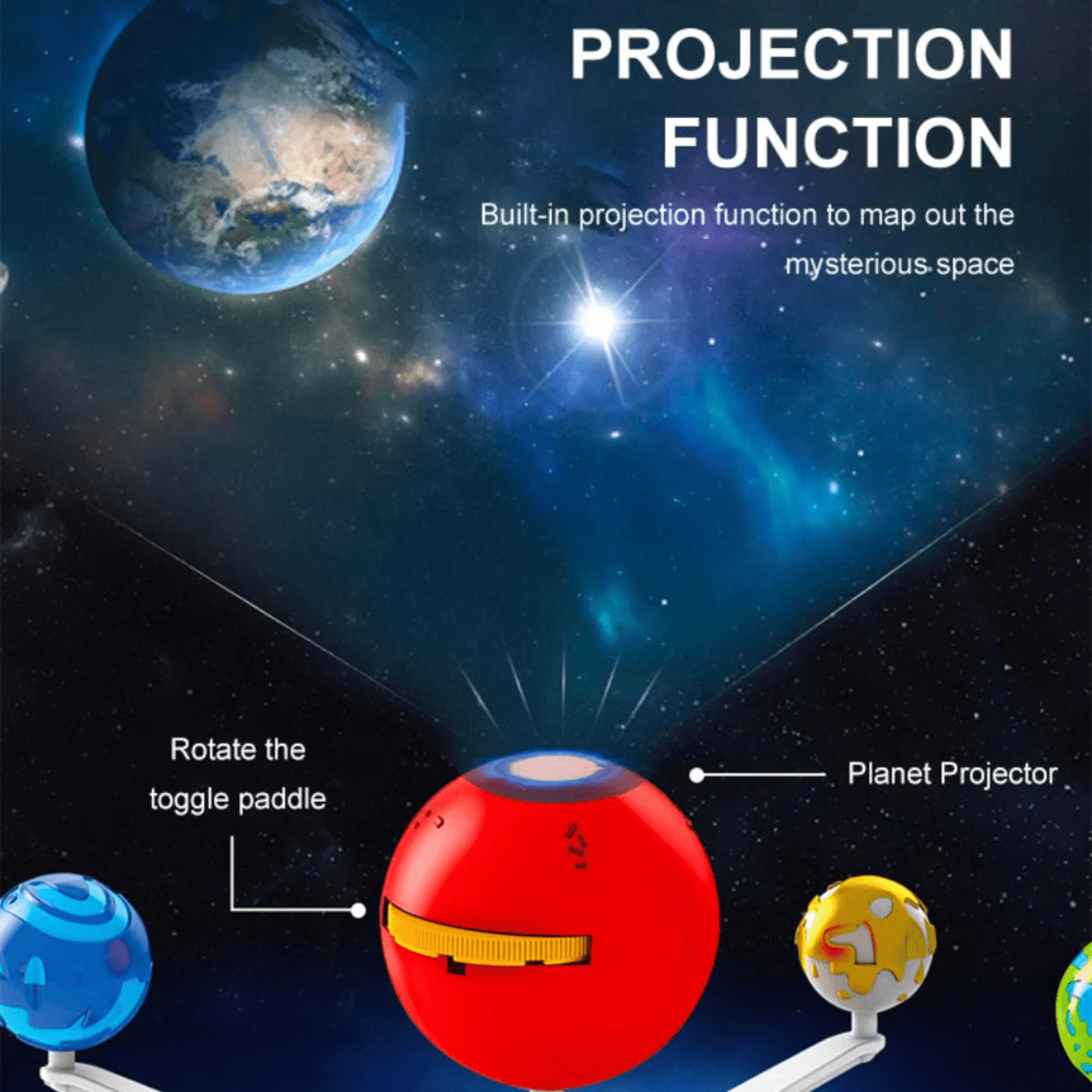 Sistema Solar 360º con Proyección Juguete Educativo - Martina Baby & Kids